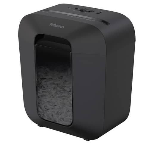 Distruggidocumenti uso personale LX25 - P-4 - 11,5 L - taglio a frammenti 4x37 mm Fellowes Powershred® nero - 4170501